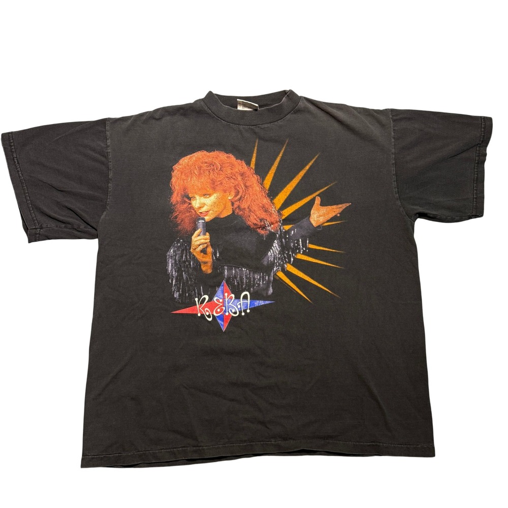 Vintage 1995 Reba McEntire Tour T-Shirt Black XL Country